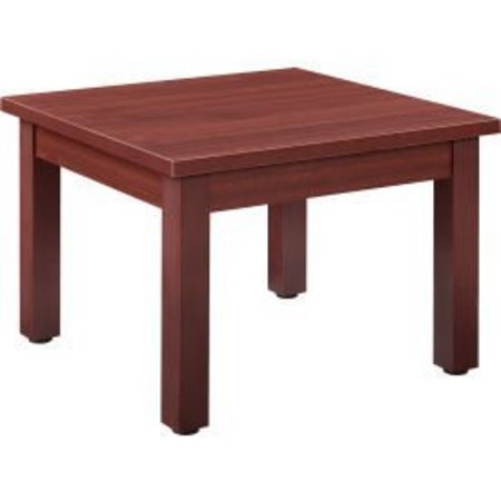 GLOBAL EQUIPMENT Interion    Wood End Table - 24" x 24" - Mahogany 695752MH